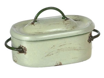 Dollhouse Miniature Dutch Oven, Beige